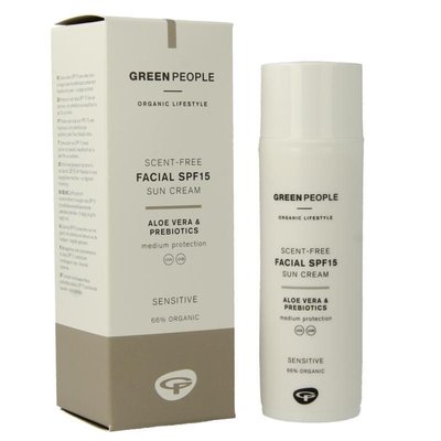 green people Suncream Face Scent Free SPF15 50 ML