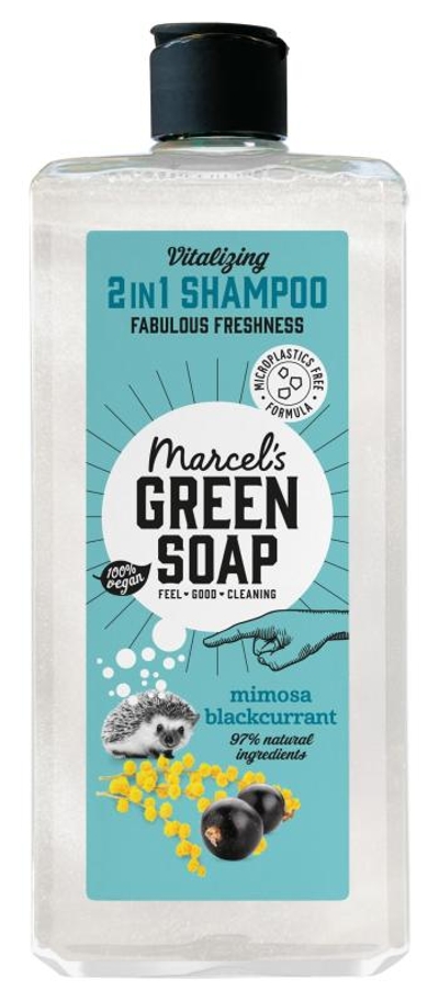 Marcel's Green Soap Shampoo & Conditioner 2 in 1 Mimosa & Black Currant 300 ml