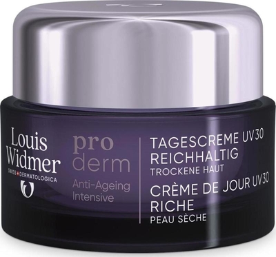 Louis Widmer Proderm Dagcrème UV 30 Rijke Textuur Licht Geparfumeerd 50 ml