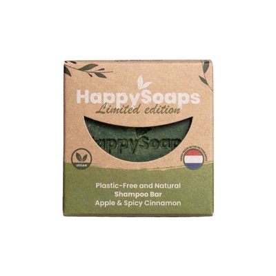HappySoaps Shampoo Bar Limited Edition Apple & Spicy Cinnamon - 65 ml