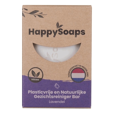 HappySoaps Gezichtsreiniger Bar Lavendel - 70 ml