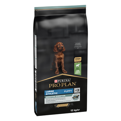 12kg PURINA PRO PLAN Large Athletic Puppy Sensitive Digestion Lamb droog hondenvoer - hondenbrokken