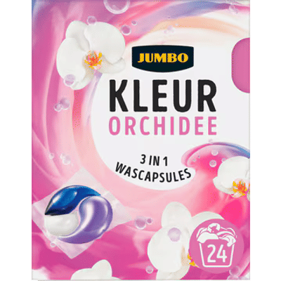 Jumbo  wascapsules gekleurde was - 24 wasbeurten