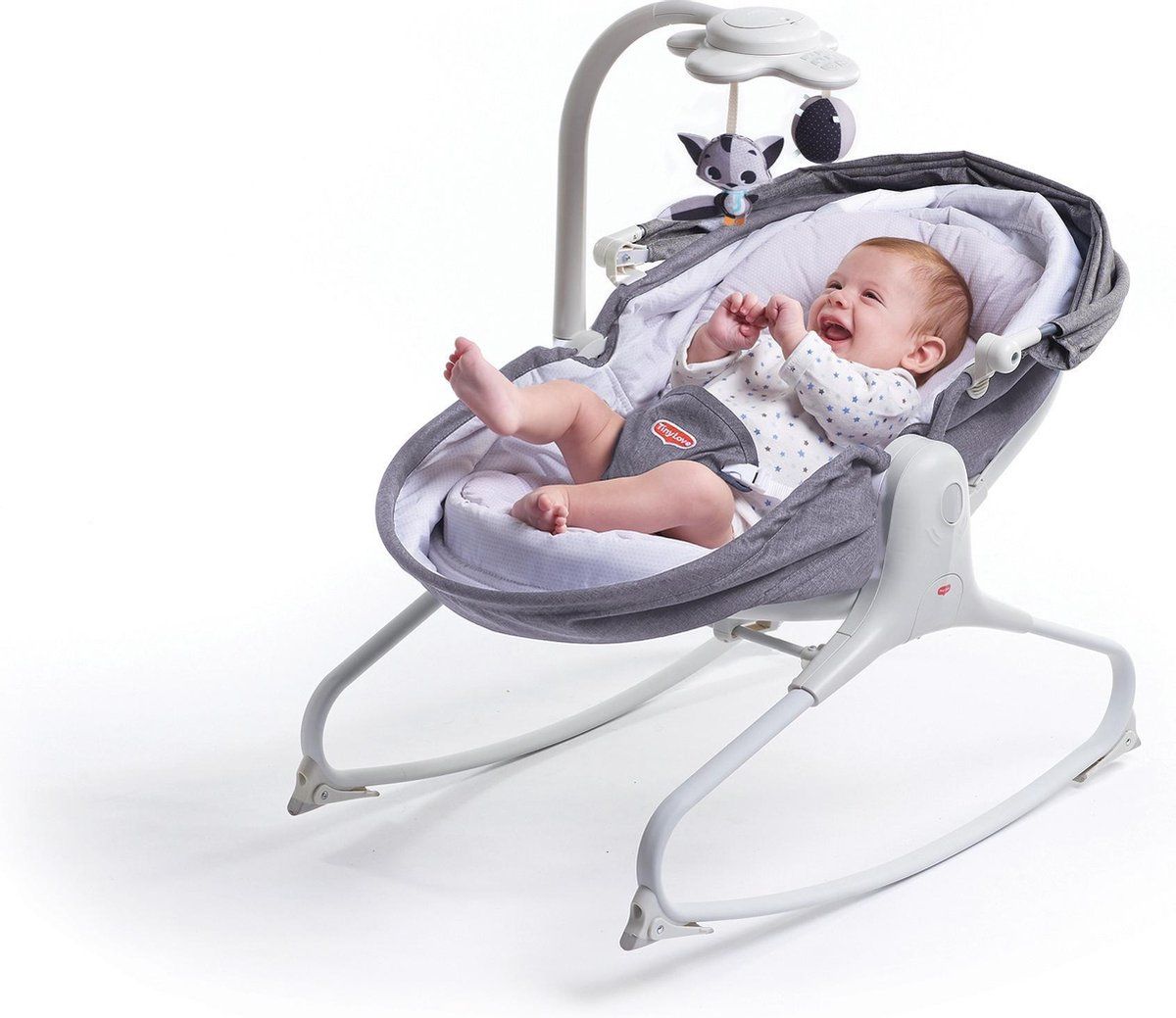 Tiny Love Cozy Rocker Napper 3-in-1 wipstoel - Grijs