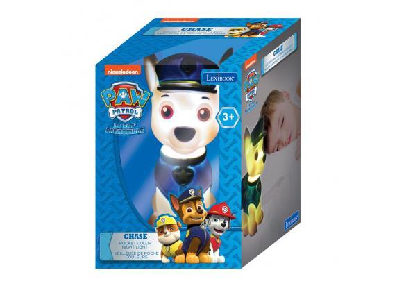 Lexibook - Paw Patrol PAW Patrol Chase 3D pocket nachtlampje 13cm