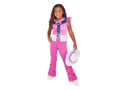 Kinder Verkleedkostuum Barbie Cowgirl roze 7-8 jaar