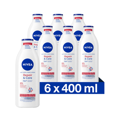 6x Nivea Bodylotion Repair&Care 400 ml
