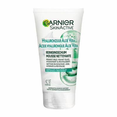 6x Garnier SkinActive Hyaluronzuur Aloë Vera Gezichtsreinigingsschuim 150 ml