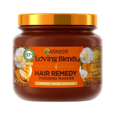 Garnier Loving Blends - Haarmasker - Argan & Cameliaolie - Droog en Dof Haar - 340 ml