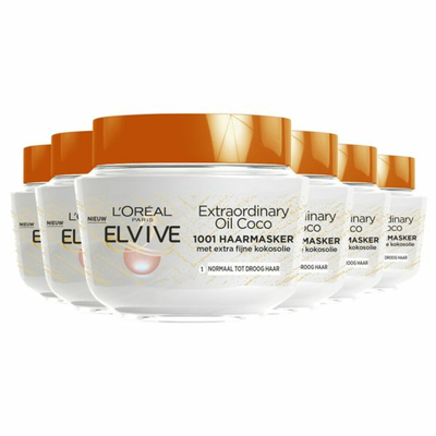 L'Oréal Paris Elvive Extraordinary Oil Fijne Kokosolie - Haarmasker - 6 x 300ml