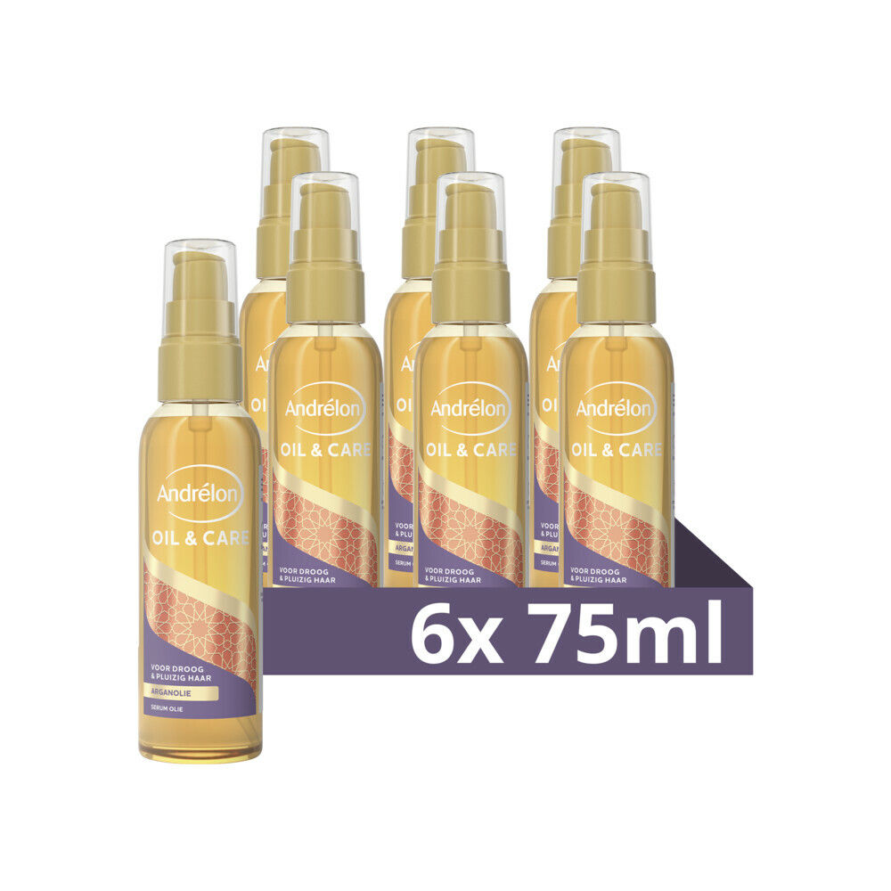 6x Andrelon Haarserum Oil&Care 75 ml