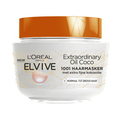 3x L'Oréal Elvive Extraordinary Oil Kokos Haarmasker 300 ml