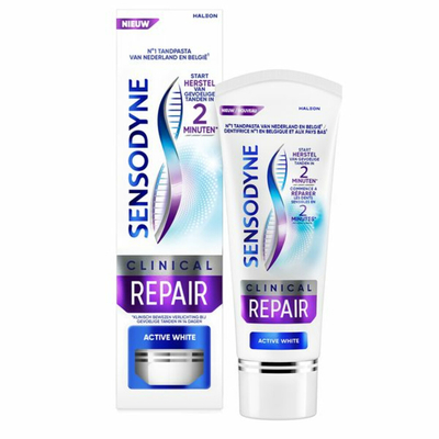 3x Sensodyne Tandpasta Clinical Repair Active White 75 ml
