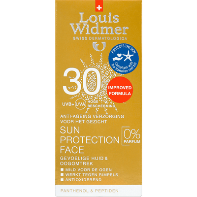 Louis Widmer Sun Protection Face Zonder Parfum SPF30 50 ML
