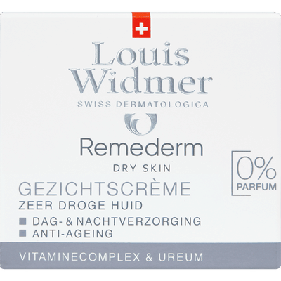 Louis Widmer Remederm Dry Skin Gezichtscrème Zonder Parfum 50 ML