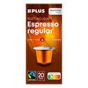 Plus Koffiecups espresso regular Fairtrade 20 st