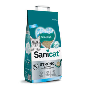 Sanicat Strong Clumps Baby Powder kattenbakvulling 10 liter