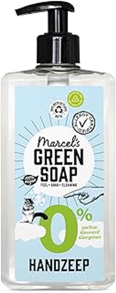 Marcel's Green Soap - Handzeep 0% - voor gevoelige huid - vloeibare zeep dispenser - veganistisch - 97% biologisch afbreekbaar - 250 ml