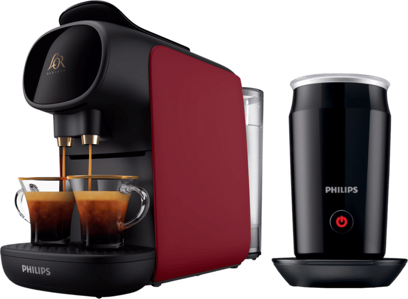 Philips L'OR Barista Sublime LM9012/50 Rood + Melkopschuimer