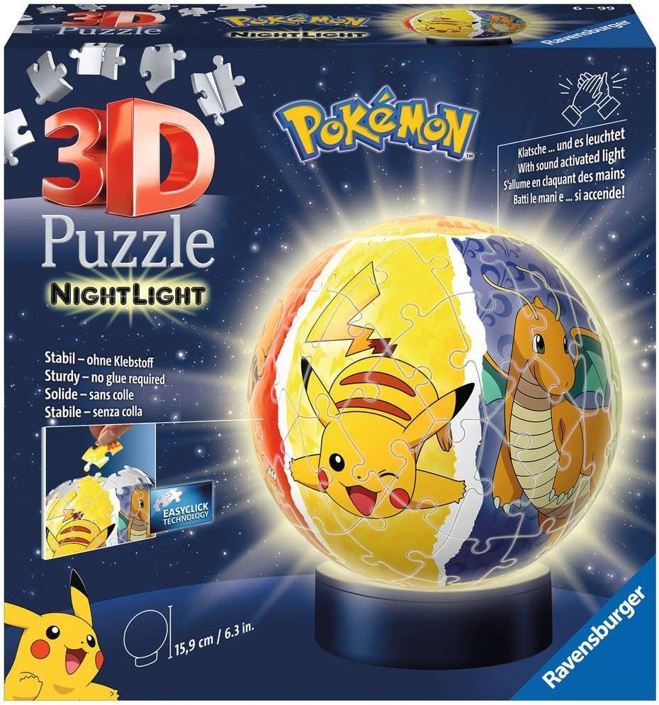 Ravensburger Pokémon met verlichting - 3D Puzzel - 72 stukjes