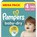 Pampers Baby Dry  luiers maat 4 - 140 stuks