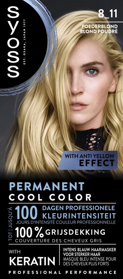Syoss Baseline Cool 8-11 Poederblond - Permanente Haarverf - Haarkleuring