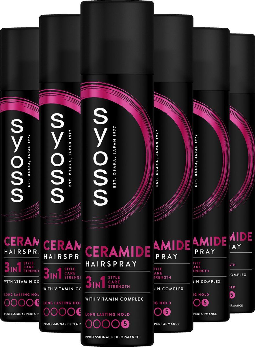 Syoss Ceramide Haarspray 6x300 ml Voordeelverpakking