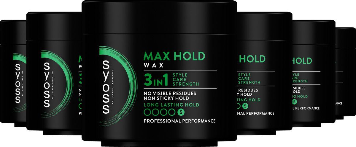 Syoss Max Hold Styling Wax 6x150 ml Voordeelverpakking