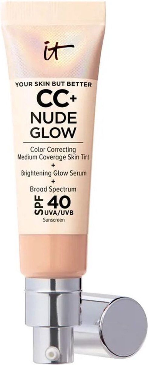 IT Cosmetics Your Skin But Better CC+ Nude Glow SPF40 Foundation - Met Glow Serum - Neutral Medium- 32ml