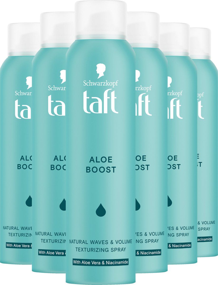 Taft - Aloe Boost Texturizing Haarlak - Haarstyling  - 6 x 150 ml