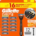 Gillette Fusion Power scheermesjes - 12 stuks