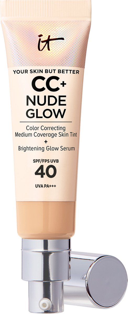 IT Cosmetics Your Skin But Better CC+ Nude Glow SPF40 Foundation - Met Glow Serum - Light - 32ml