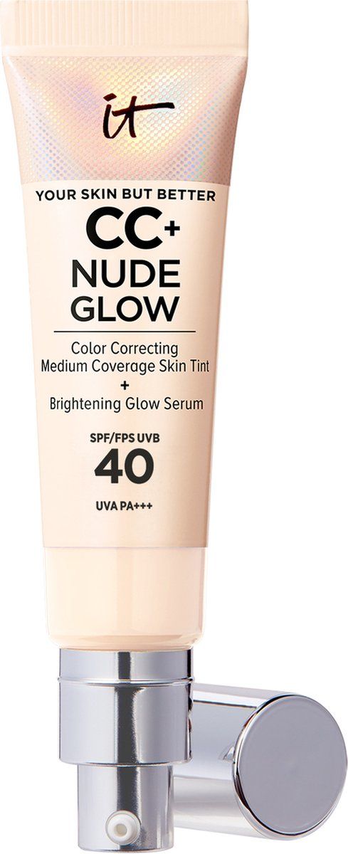 IT Cosmetics Your Skin But Better CC+ Nude Glow SPF40 Foundation - Met Glow Serum - Fair - 32ml