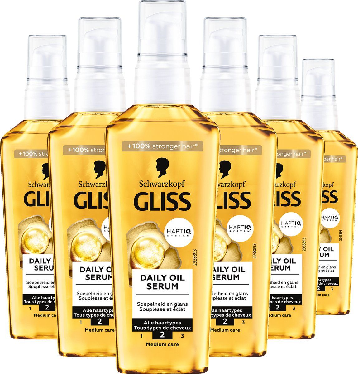 Schwarzkopf - Gliss - Oil Nutritive - Daily Oil Serum - Haarserum - Alle haartypes - 6x75ml 