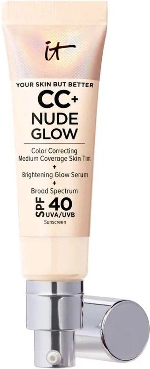 IT Cosmetics Your Skin But Better CC+ Nude Glow SPF40 Foundation - Met Glow Serum - Fair Ivory - 32ml