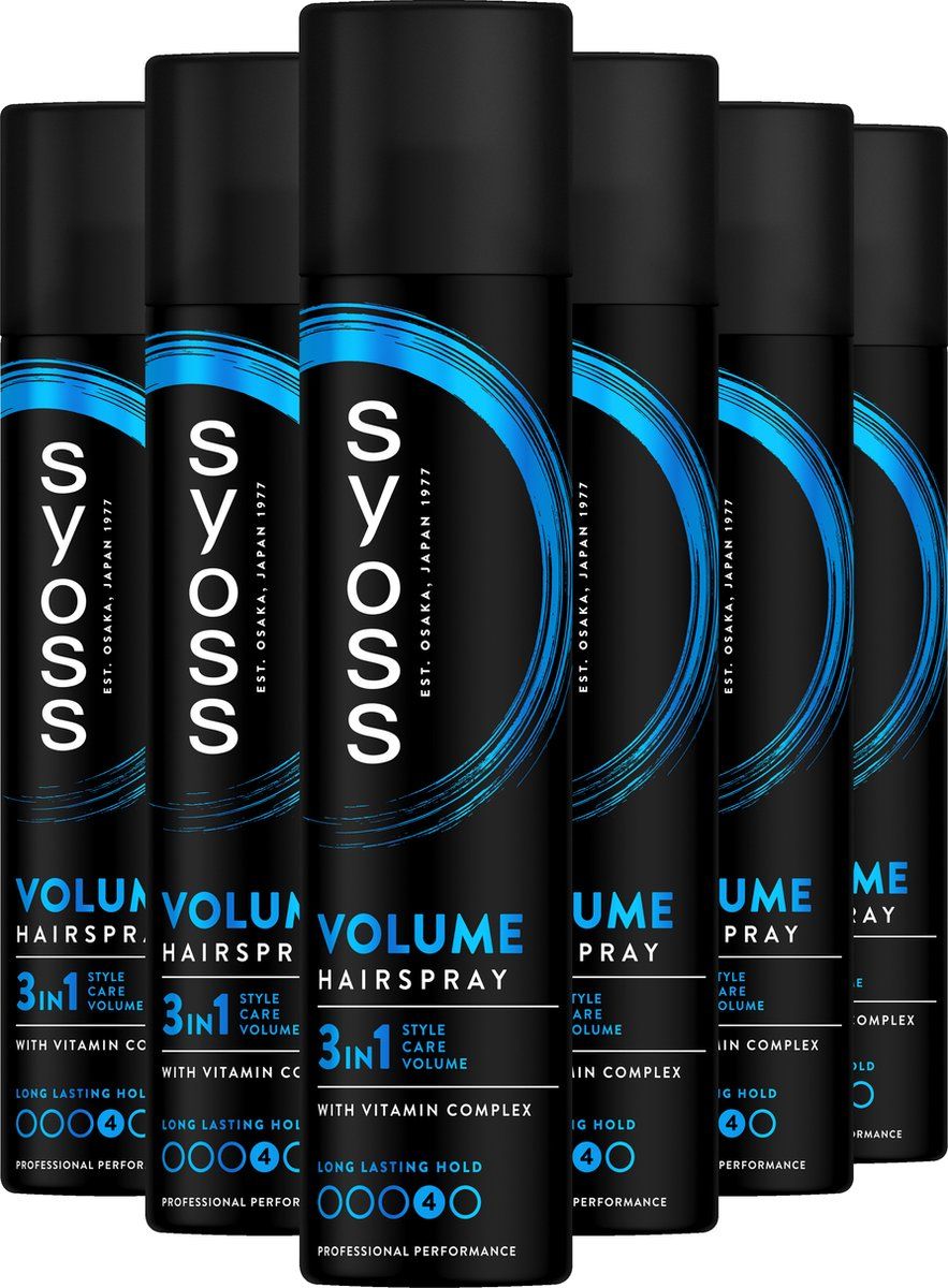 Syoss Volume Haarspray 6x300 ml Voordeelverpakking