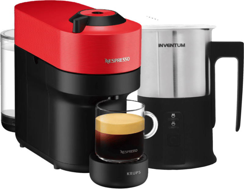 Krups Nespresso Vertuo Pop XN9205 Spicy Red + melkopschuimer