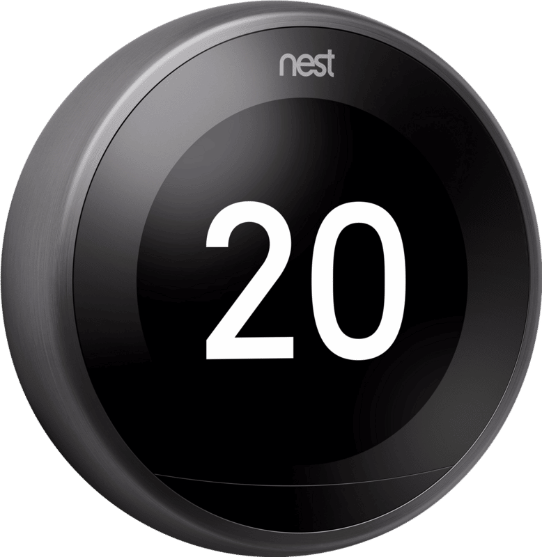 Google Nest Thermostaat Zwart