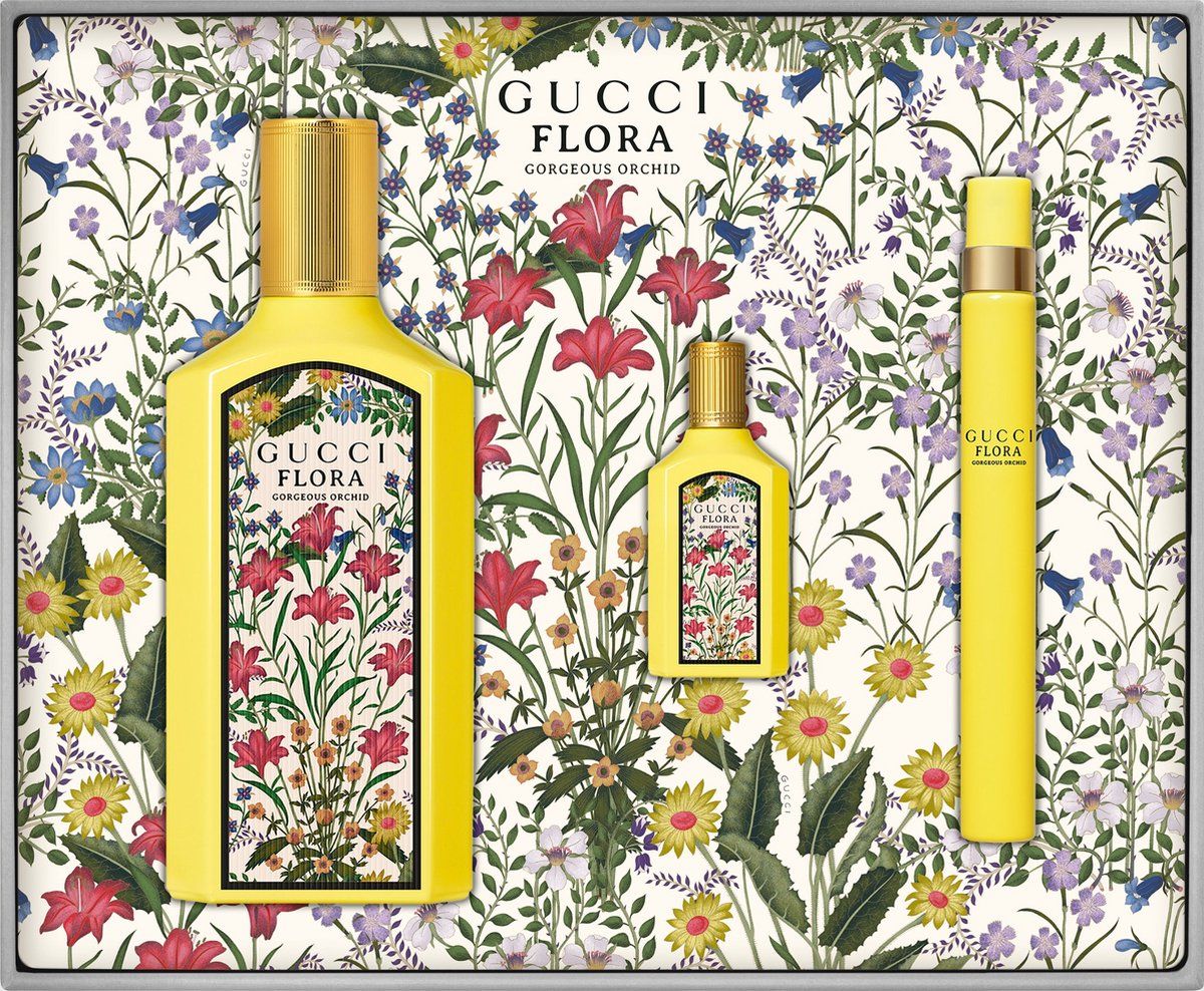 Gucci Flora Gorgeous Orchid Eau de Perfume 100ml Set 3 Pieces (NEW 2024)