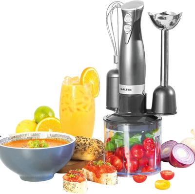 Salter Cosmos 3-in-1 staafmixer, mixer, garde en hakselen, 350 W