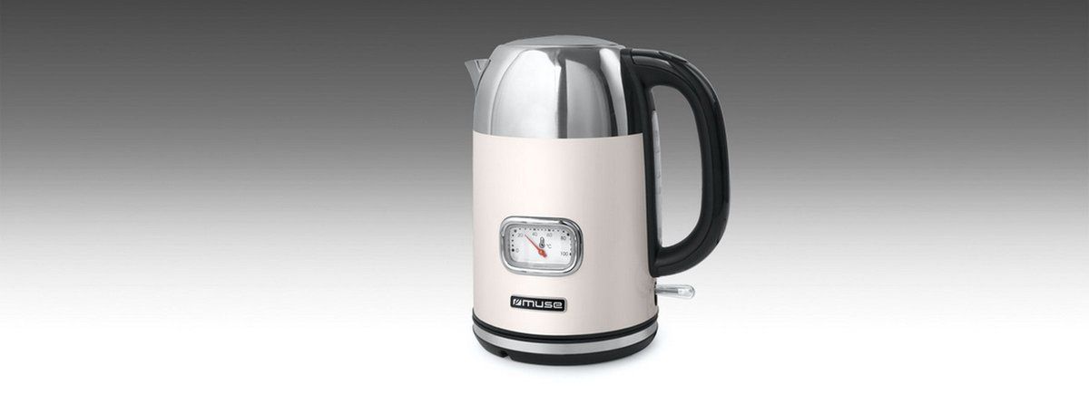 MS-020SC - Muse elektrische waterkoker, 1,7 L, creme