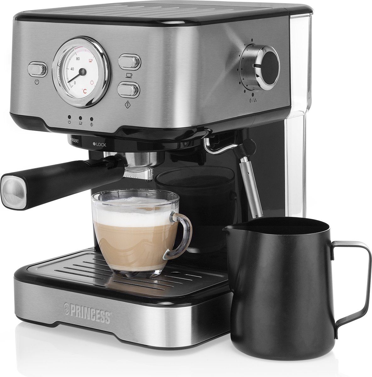 koffiezetapparaat-princess-249412-espressomachines-voor-gemalen-koffie-met-melkopschuimpijpjes-voor-cappucino-en-latte-macchiato-2-kopjes-consumentenbond-beste-koop