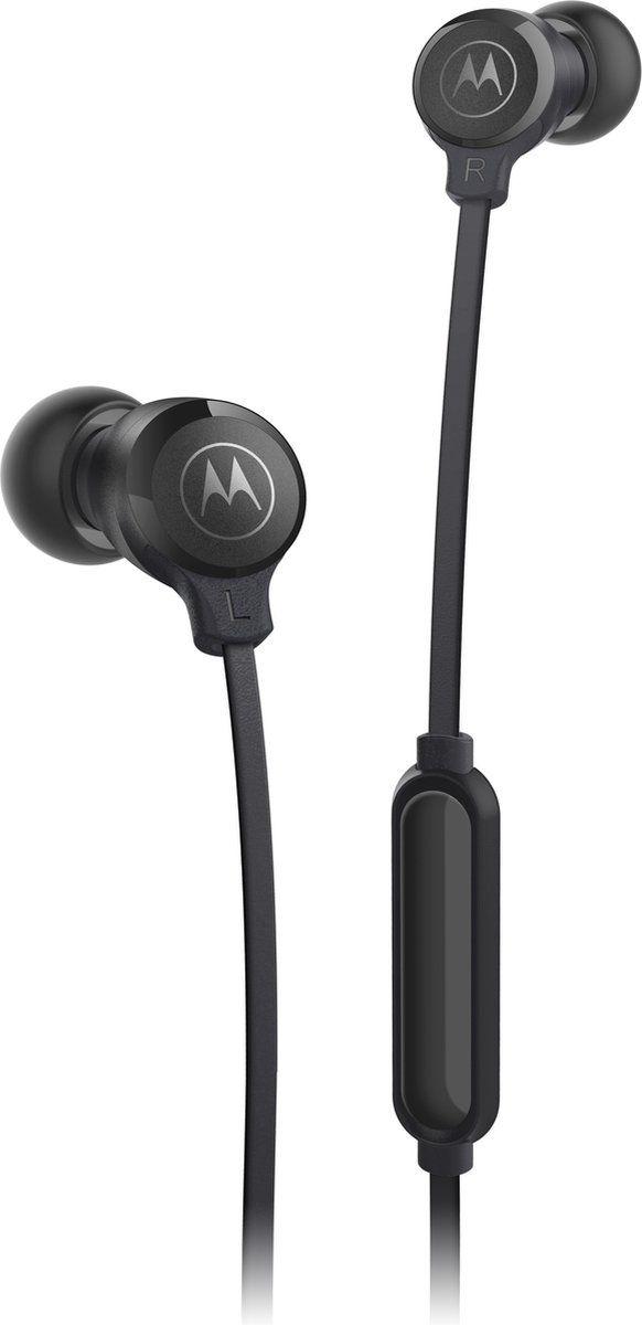 Motorola Sound In-ear koptelefoon 3-S - met Kabel - Built-in Microfoon - Zwart - Losse Oordopjes in S-M-L