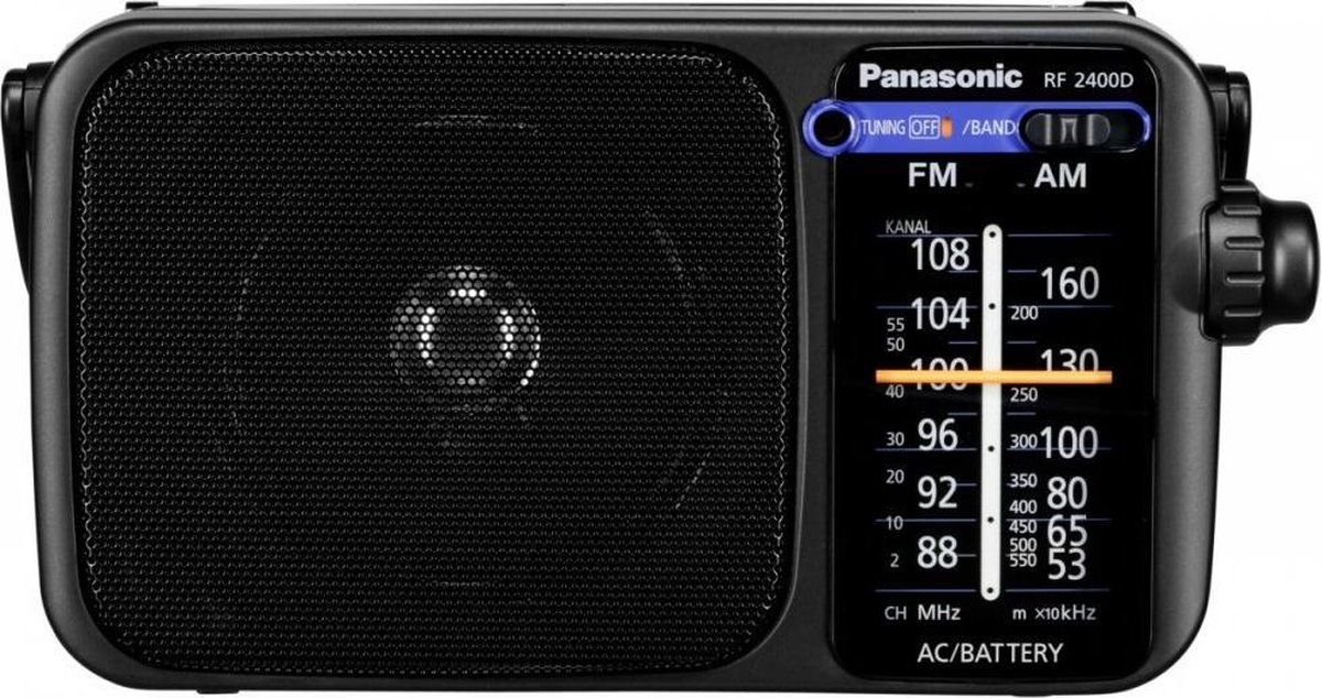 Panasonic RF-2400DEG Transistorradio FM Zwart