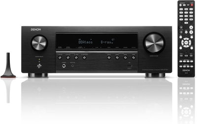 Denon AVR-S770H AV Receiver met 7.2 kanalen, HEOS® Built-in, 3D-Audio Versterker, Bluetooth en WIFI ingebouwd en 8K HDMI-Aansluiting- Zwart