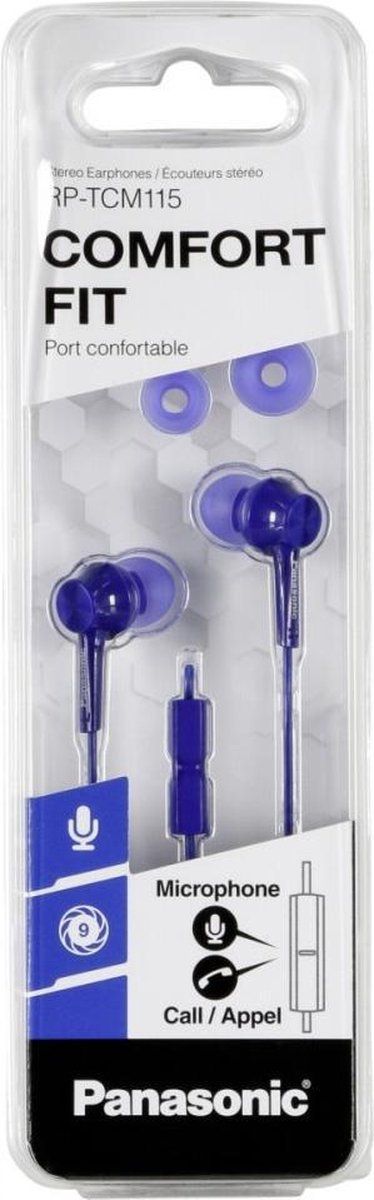 Panasonic RP-TCM115E Headset In-ear Blauw