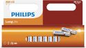 Philips LongLife - AAA Batterijen - 12 stuks