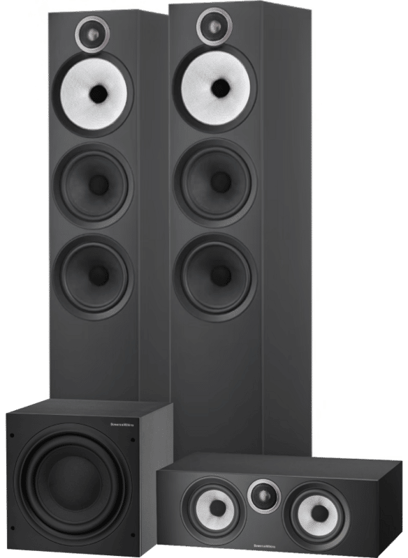 Bowers & Wilkins HTM6 S3 + 603 S3 (per paar) + ASW610 Zwart