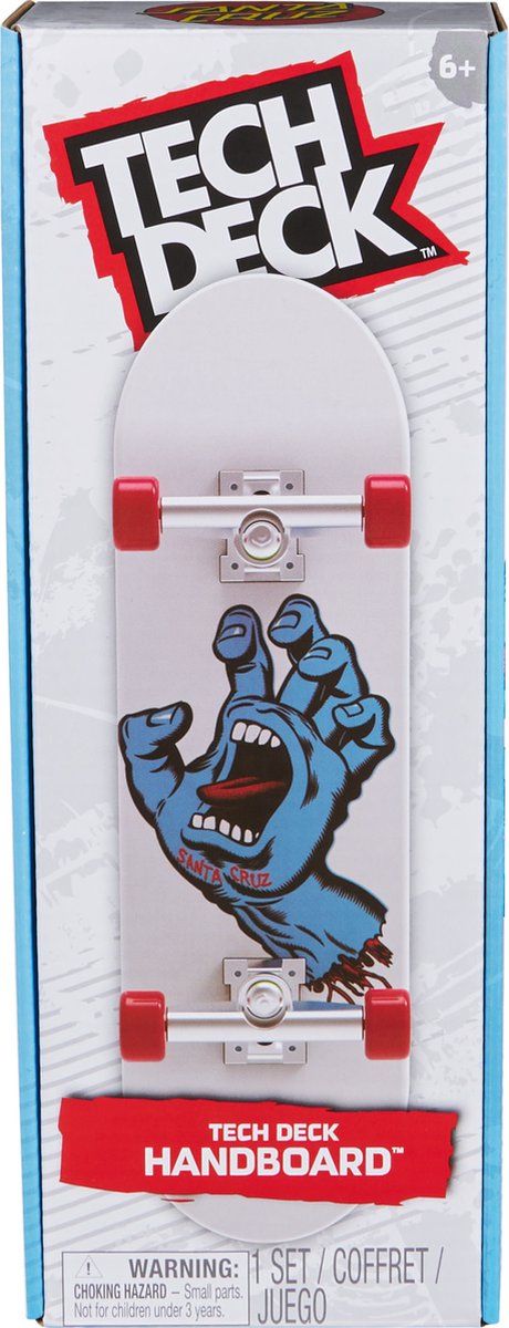 Tech Deck - Santa Cruz Handboard authentieke miniskateboard - alleen voor gebruik met de hand