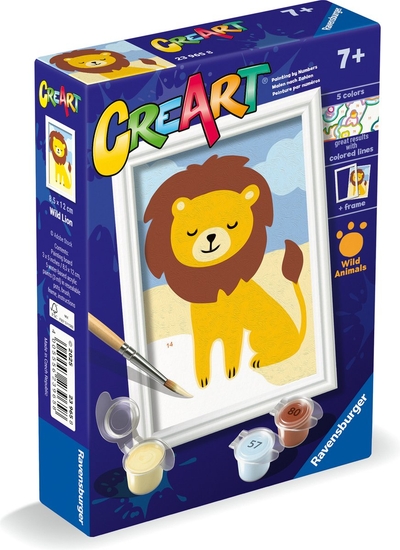 Ravensburger - CreArt Wild Lion - Schilderen op Nummer voor kinderen